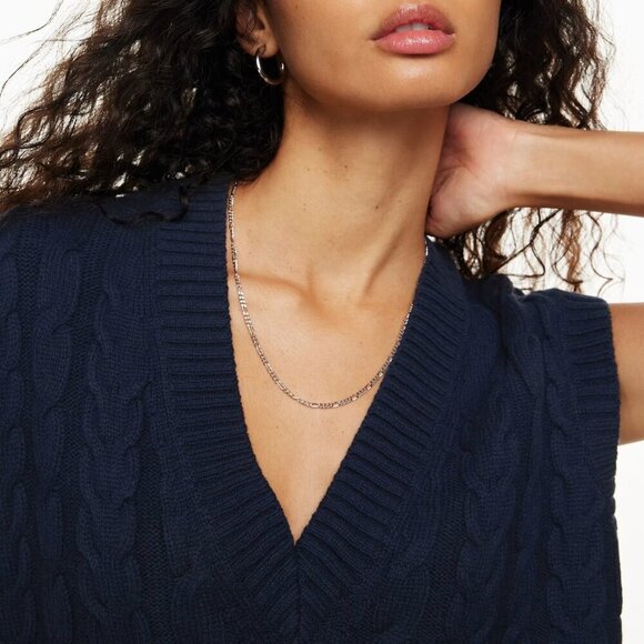 Aritzia Sunday Best Winston Vest- Oversized Cable Knit Sweater Vest- Size Small - Picture 15 of 15